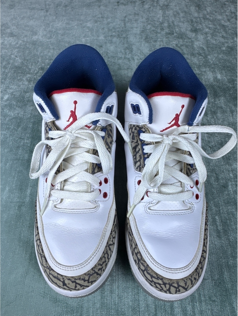 Air Jordan 3 Retro True Blue 2016 GS 6.5Y White Blue